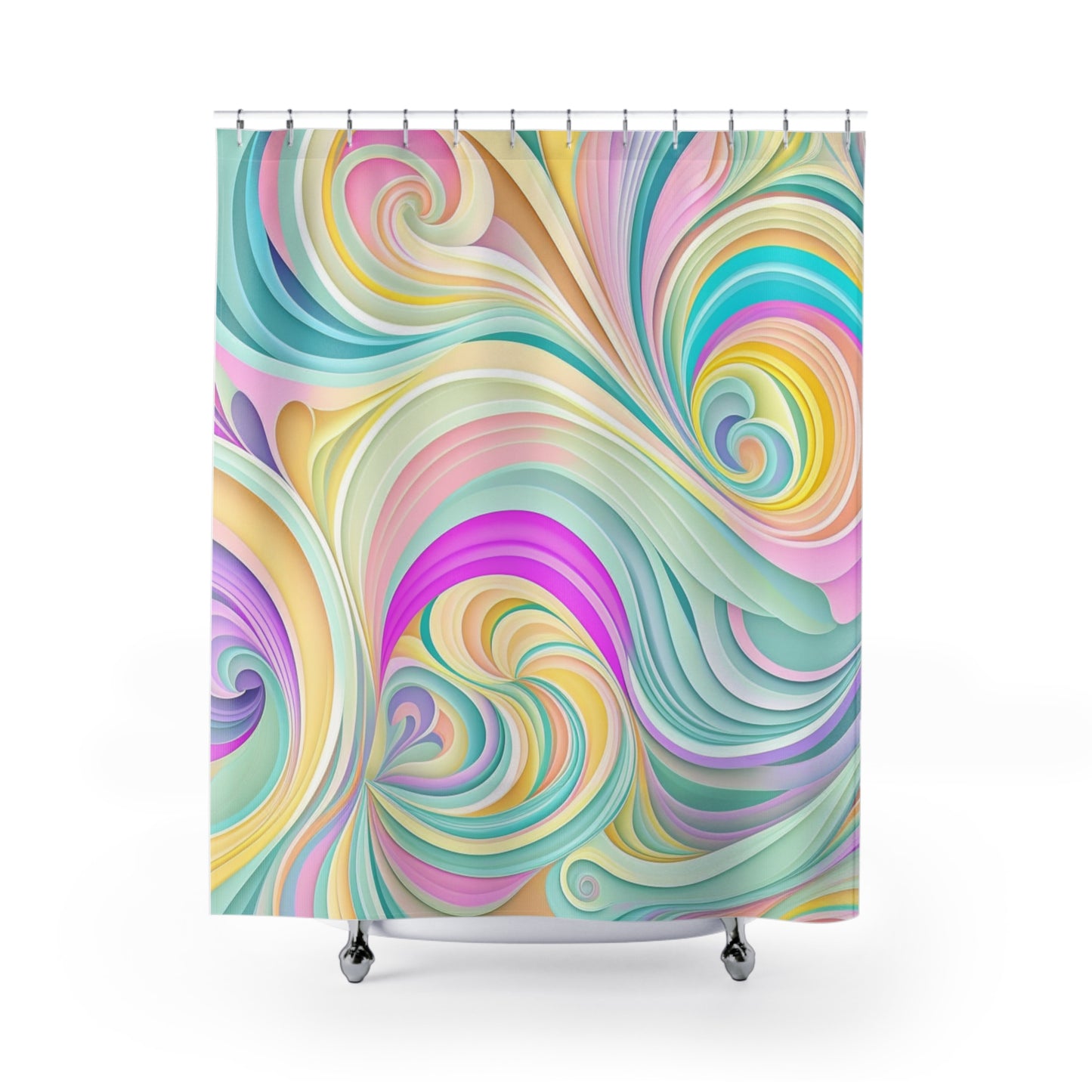 Retro, Groovy SHOWER CURTIAIN - Home Decor, Bathroom Decor, Housewarming Gift