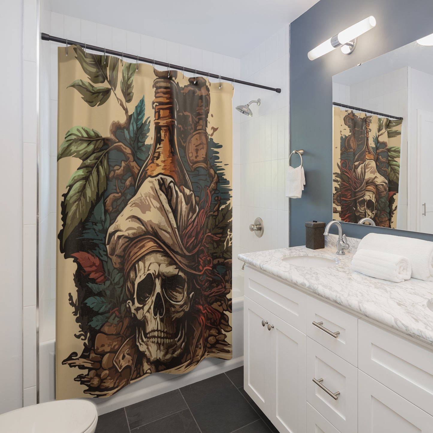 Pirate Themed - Shower Curtain - Home Decor Bathroom Decor